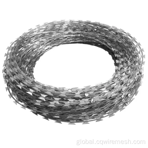 Hot Dipped Concertina Barbed Wire Hot Dipped Galvanized Razor Barbed Wire Airport Fence Manufactory